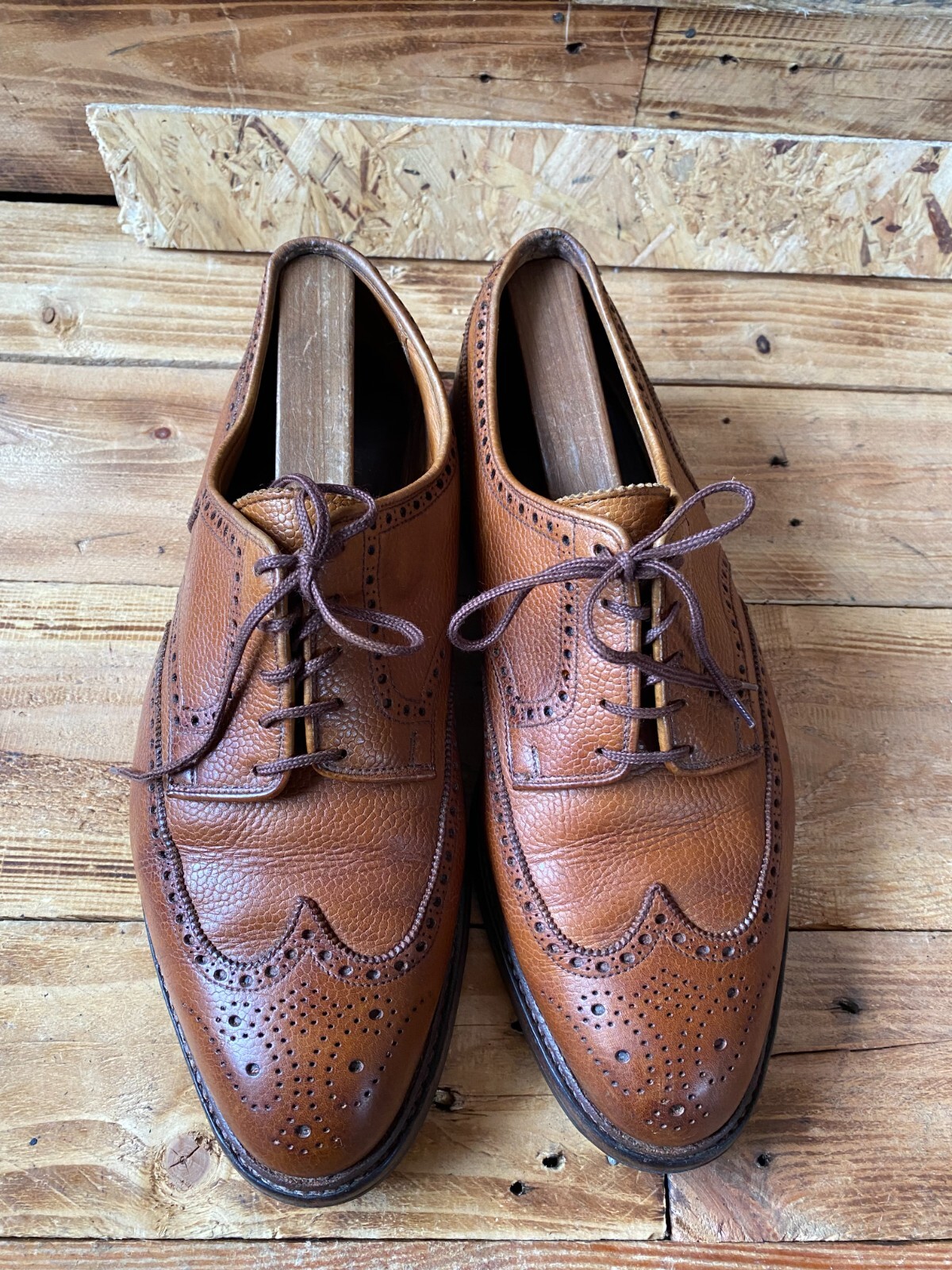 Crockett & Jones PEMBROKE Oxford Brown Leather shoes SZ 9G