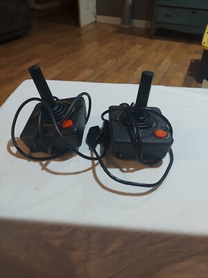 Atari Retro Classic 9 pin Joystick One Button Controllers Lot of 2