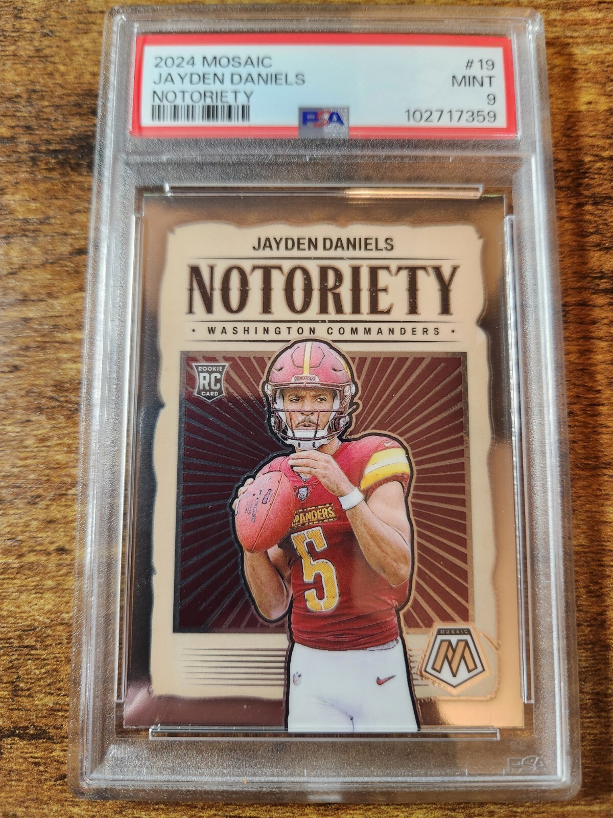 ペドリ Panini Mosaic PSA 9 ルーキー RC 2024 Panini Mosaic Jayden Daniels Notoriety Rookie RC PSA 9