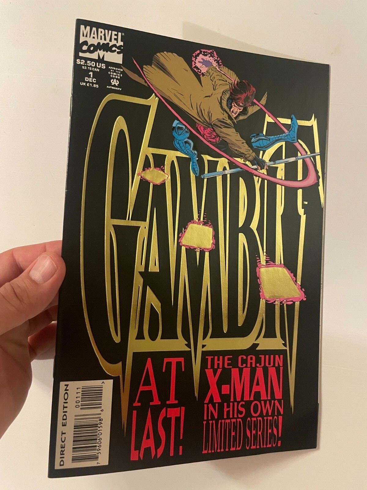 Gambit #1 Comic (Embossed Gold Foil Cover) | eBay
