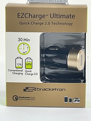 Bracketron EZ-Charge Ultimate Quick Charger 2.0 Technology New in package