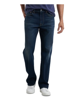 

LUCKY BRAND Мужские темно-синие эластичные джинсы свободного кроя из смесового хлопкового денима, Navy, 7MW00013