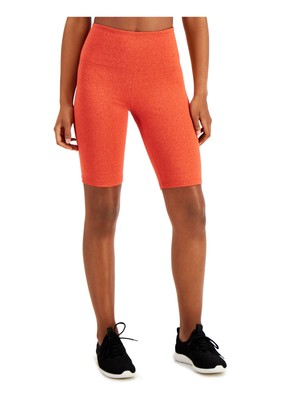 

IDEOLOGY Женские оранжевые влагоотводящие шорты Upf50 Active Wear High Waist Shorts, Оранжевый, 100111786MS