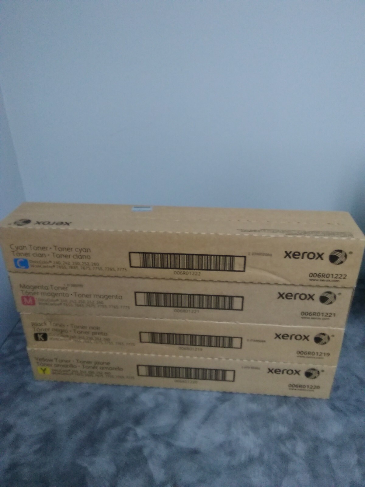 Xerox DocuColor 240 242 250 252 260 Toner Set Workcenter 7655 7755 7775 