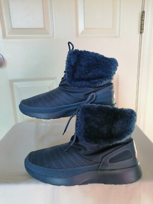 Nike Women Boot Kaishi S. 10M 807195 Winter Lined Warm Comfort Lace Up Turquoise