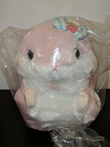 Amuse Coroham Coron Strawberry Ichigo Momo-chan Hamster Plush PINK 11