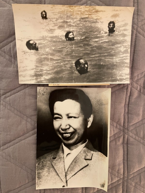 Chine  Mao Zedong   2 Photo Press Tirage Original