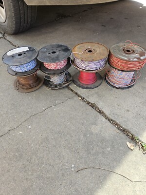 14 VINTAGE SPOOLS OF NOS WESTERN ELECTRIC SWITCHBOARD HOOK UP WIRE TUBE AMP PVC