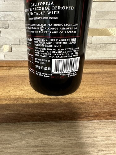 Unopened Vintage 1996 Grateful Dead UnWine 1st Edition Set of 4 Dead Red w/Tags