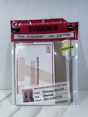 UNSOLVED CASE FILES: Cold Case Murder Mystery Game: Harmony Ashcroft Free Ship