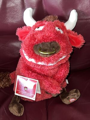 NEW Hallmark EL TORO of LOVE Red Talking Plush BULL Stuffed Animal Toy