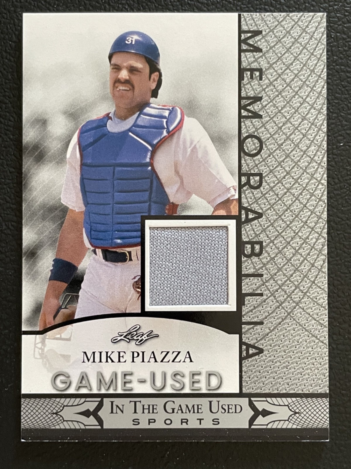 2024 Leaf In The Game Used Memorabilia Silver Mike Piazza Jersey