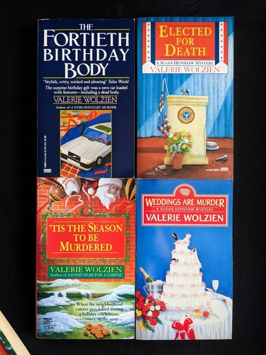 Lot Of 12 Valerie Wolzien Books - Susan Henshaw Josie Pigeon Death Corpse Murder