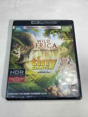   Wild Africa / Tiny Giants (4K ULTRA HD + BLU-RAY) NEW *FREE SHIPPING