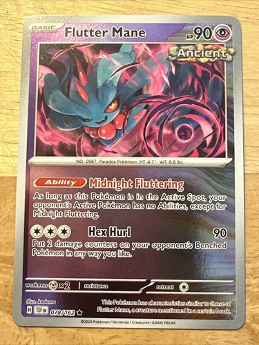 Flutter Mane - 078/162 - Reverse Holo - Temporal Forces - NM