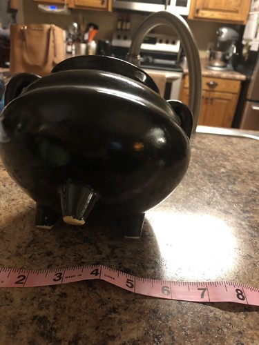 RRP Robinson Ransbottom Art Pottery Roseville Jardiniere Black Pot Planter Vase