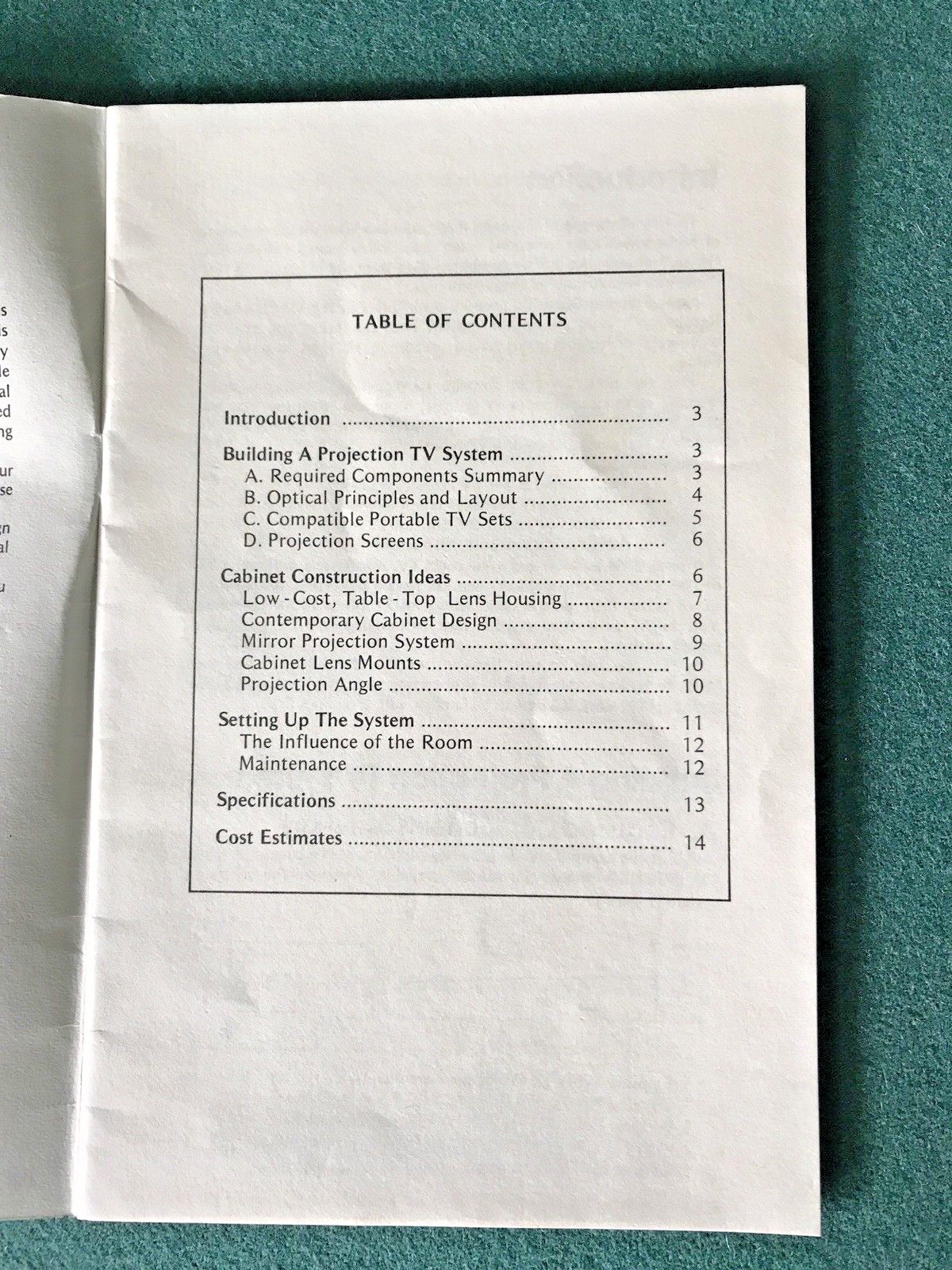 Rare Original Vintage 1978 Edmund 5 inch Super Projection Lenses Manual