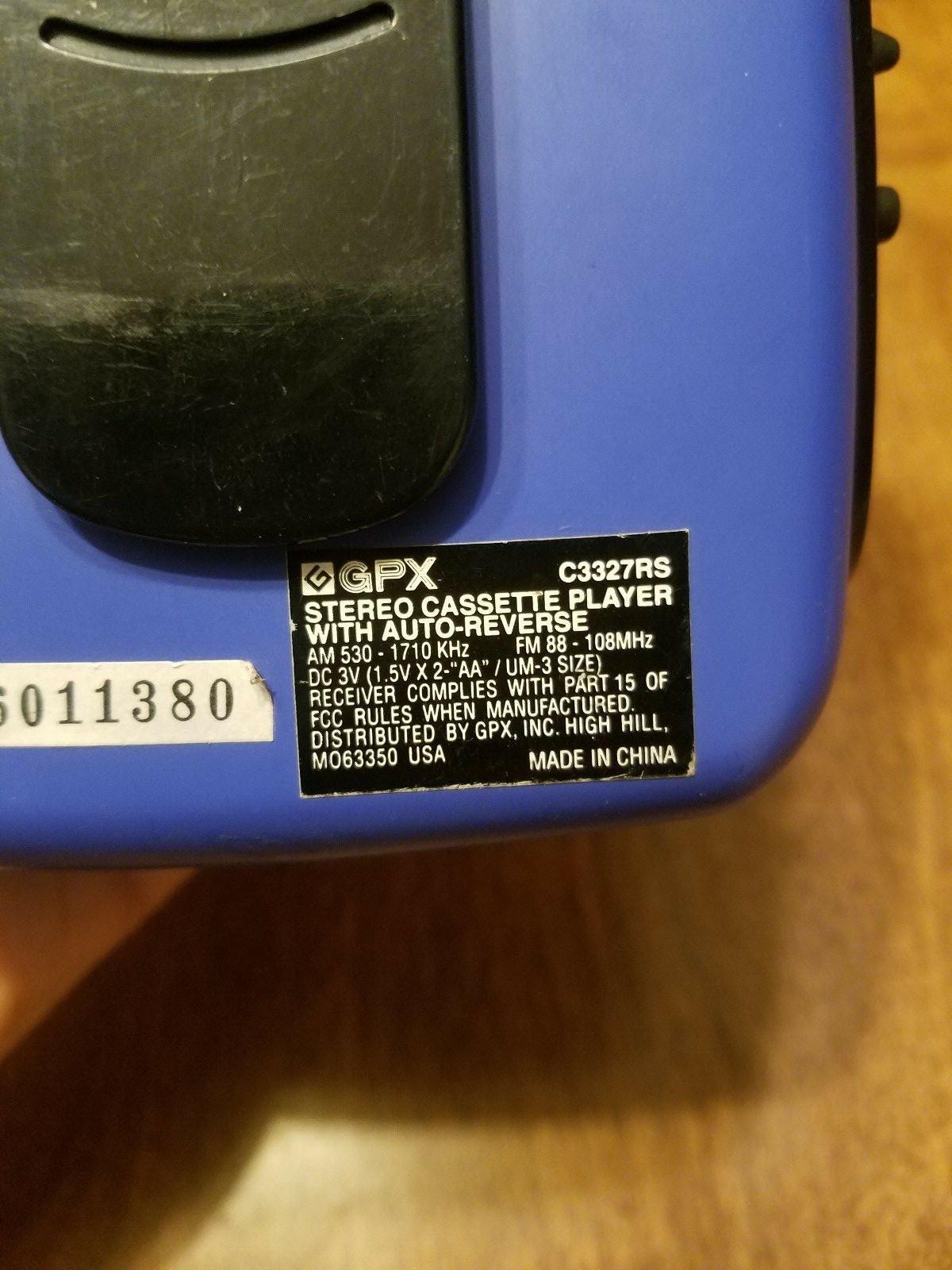 GPX Sports C3327RS Portable Cassette Player Good Working Condition!