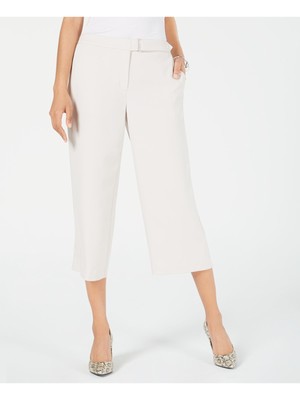 Женские бежевые брюки с поясом ALFANI 18