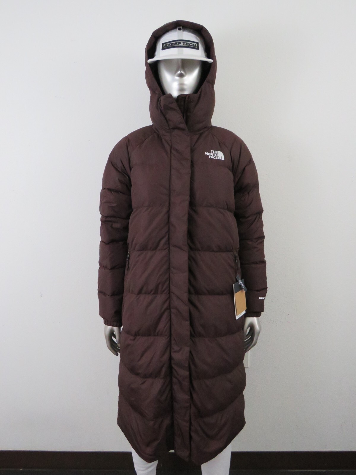 Pre-owned The North Face Womens  Hydrenalite Parka Long Down Warm Jacket - Coal Brown