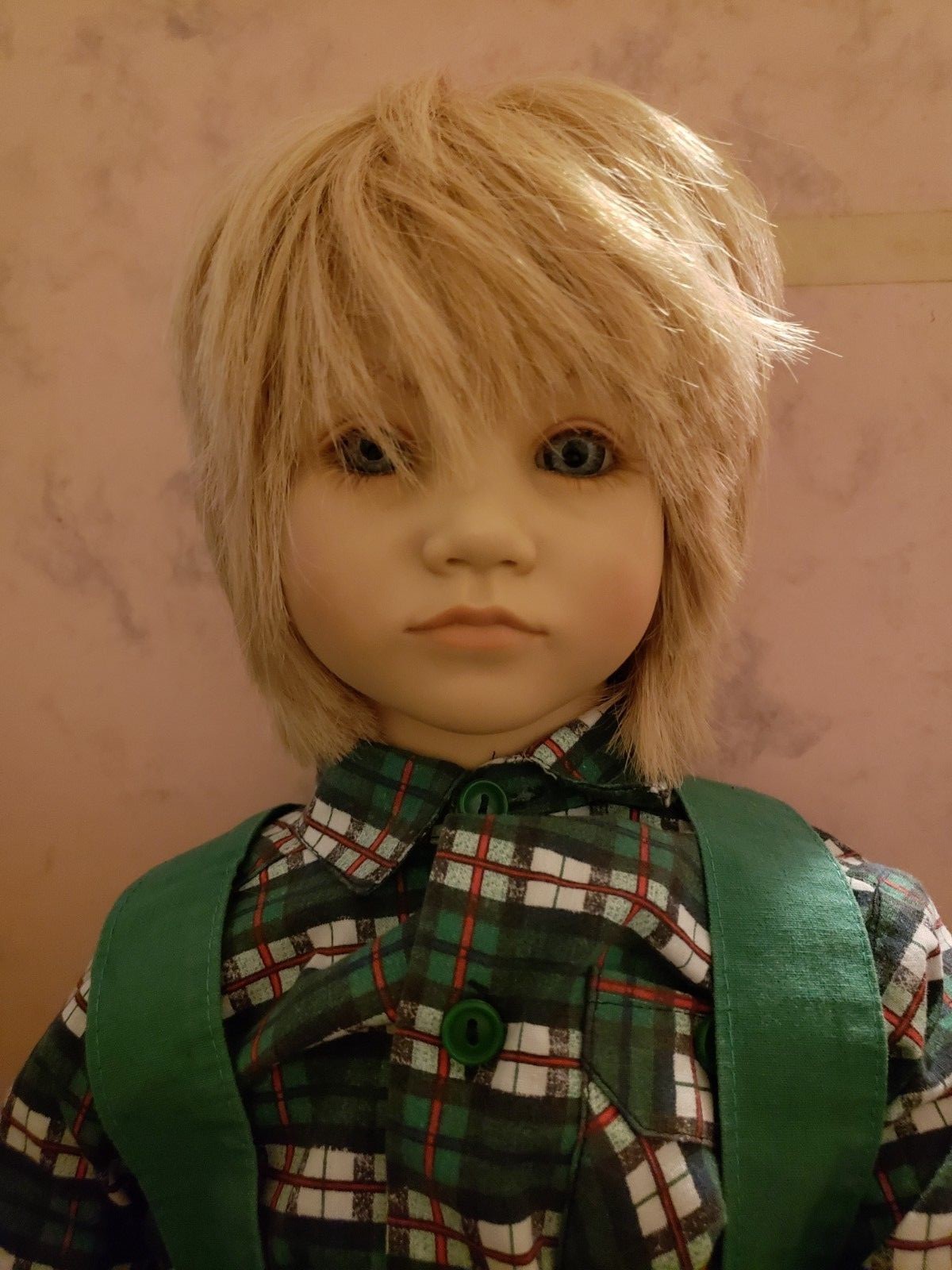 Annette Himstedt Bastian Doll 3805 The Barefoot Children Series COA, Book & Tag