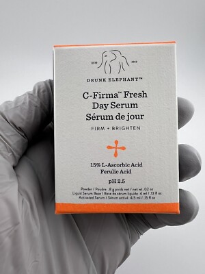 Drunk Elephant C-Firma Fresh Day Serum Travel Size NEW Firm & Brighten. Skincare