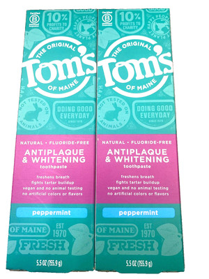 Tom's of Maine Antiplaque & Whitening Toothpaste 5.5 Oz