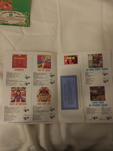 VINTAGE 1974 and 1975  Record & 8-Track Catalog K-TEL International Inc