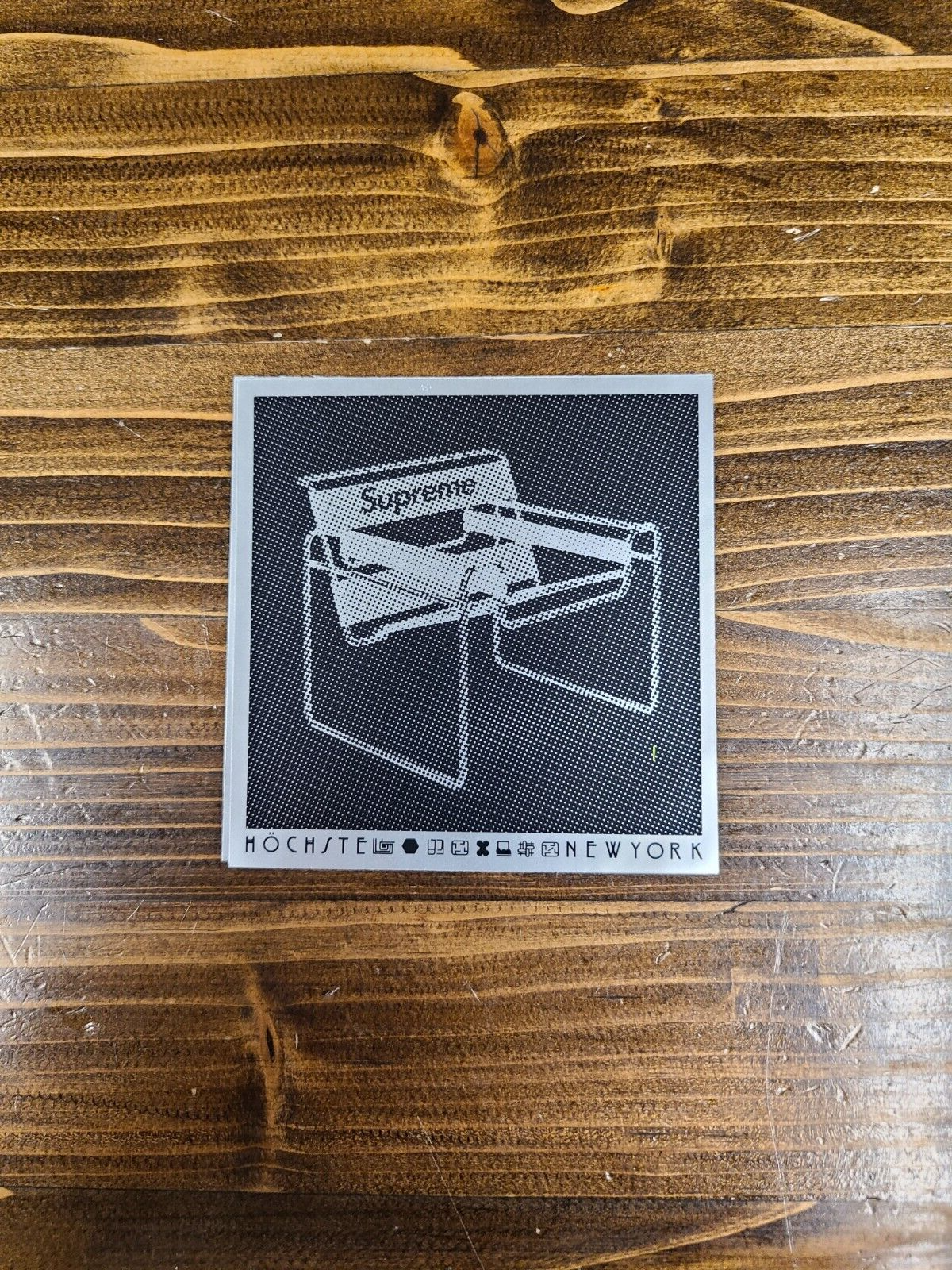 SUPREME Lawn Chair Sticker Decal Hochste Authentic