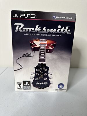 Rocksmith (Sony PlayStation 3, 2011) Authentic Guitar Games New PS3