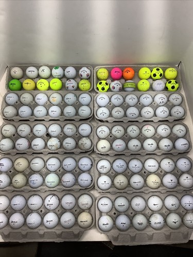 Lot of 120 Used Golf Balls- Good Brand Names - Nice Mix - Great Condition