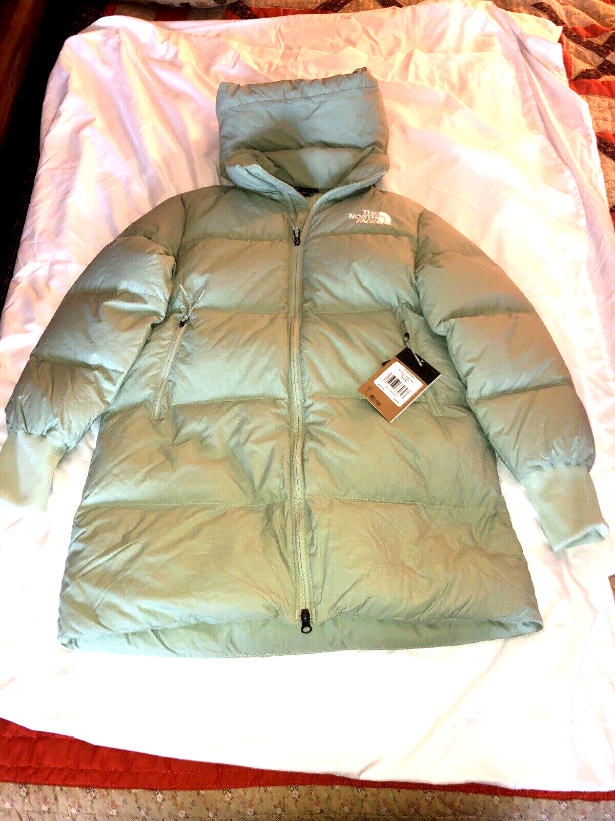 Pre-owned The North Face Nwt"s  Women's Glacier Basin Parka Misty Sage Medium $340