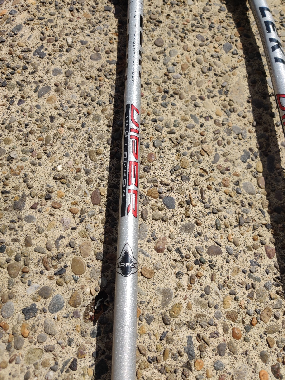 Leki Carbon VIPER ALUCARBON AIRFOIL Ski Poles PAIR 125cm (50