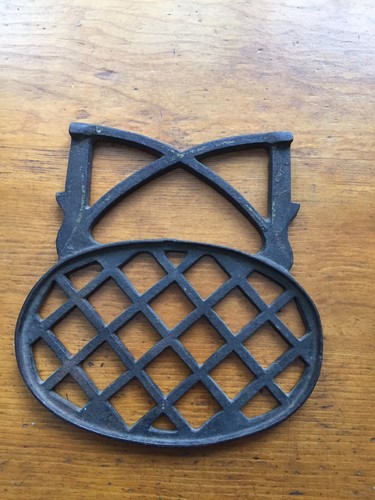 Antique Cast Iron Warming Shelf  Antique Wood Stove Parts Cook Stove Pan Holder
