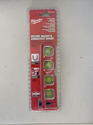 Milwaukee 48-22-5110 6.5'' Impact Resistant Pipe Lock Billet Torpedo Level
