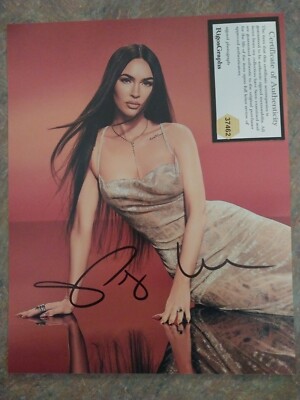 MEGAN FOX ACTRESS SIGNED 8X10 PHOTO W/COA Has A New Tattoo On Shoulder 