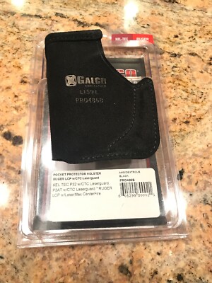 Galco Gunleather Black Suede Ruger LCP w/ Laserguards Kel Tec P32 P3AT L159L