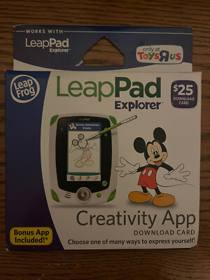 LeapFrog LeapPad Explorer Creativity App Download Card New.