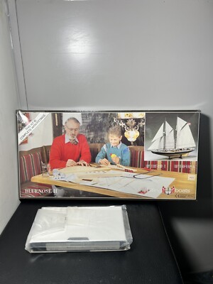 Brand New Vintage Billing Boats Bluenose II Series 600 Wood Model Kit and VHS