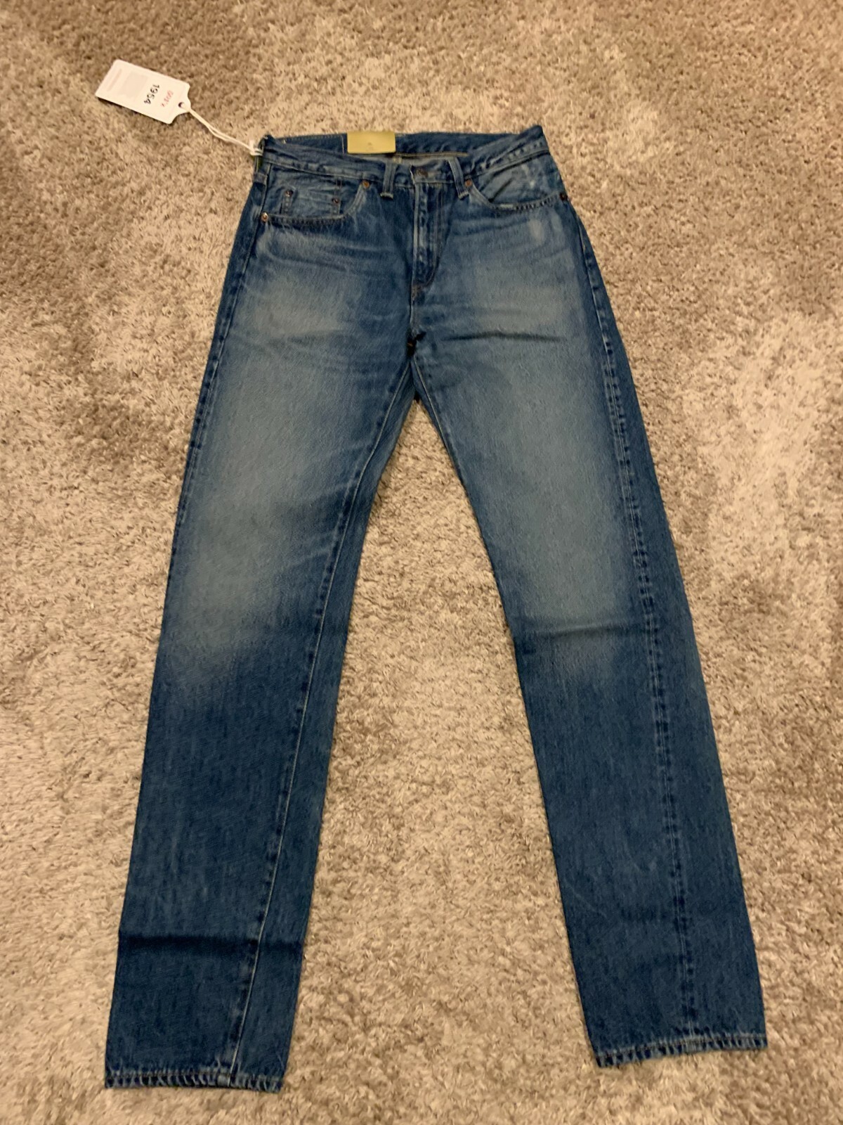 Pre-owned Levi's Lvc 1954 501z Xx Selvedge Jeans Made In Japan 29x34 Rt$285 0101 U15 In Blue
