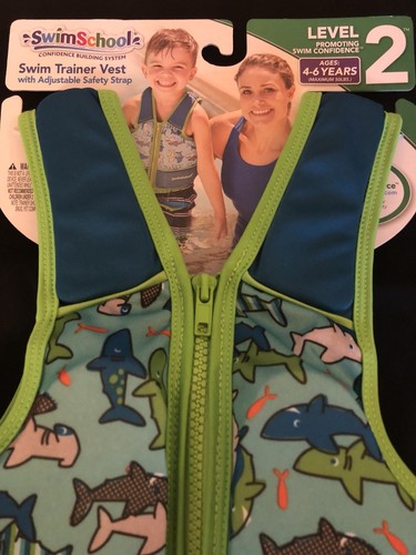Swim School Training Vest Floatation Swimming Kids 4 5 6 Life Jacket Safety New