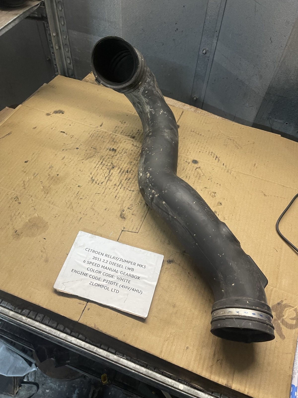 Citroen Relay/Jumper Mk3 2011 2.2D - Air Intake Hose Pipe 1349903080