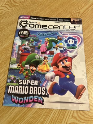 Super Mario Bros Wonder Walmart Games Center Magazine Issue 97 Nov  2023