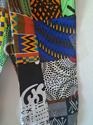 African Print Patchwork Palazzo Pants Unisex