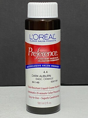 L'Oréal Preference Permanent Haircolor 4.4 DARK AUBURN BASE ORANGE - 2 FL OZ
