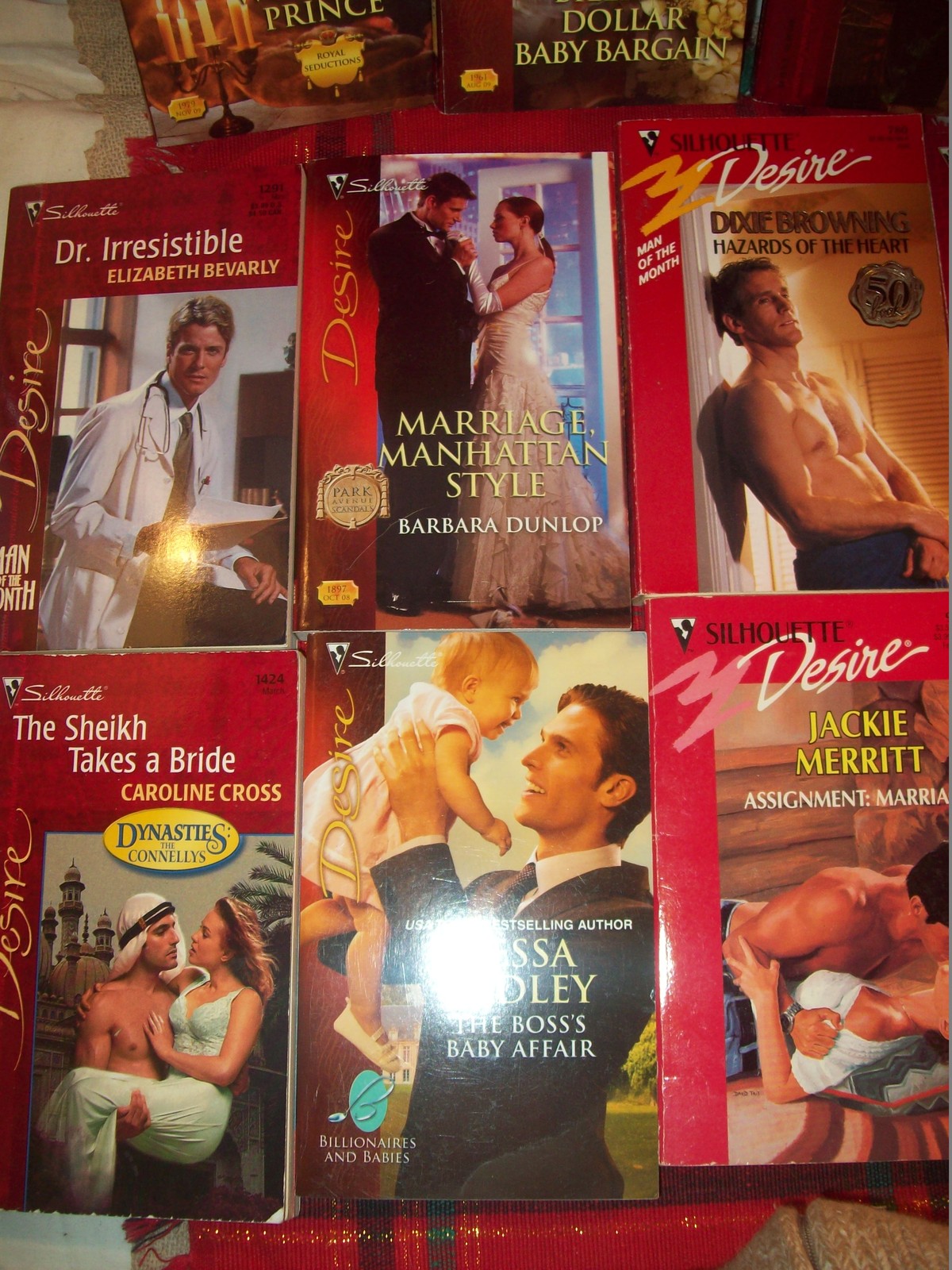 SILHOUETTE Desire Romance NOVELS~Set of 10 BOOKS~Paperbooks