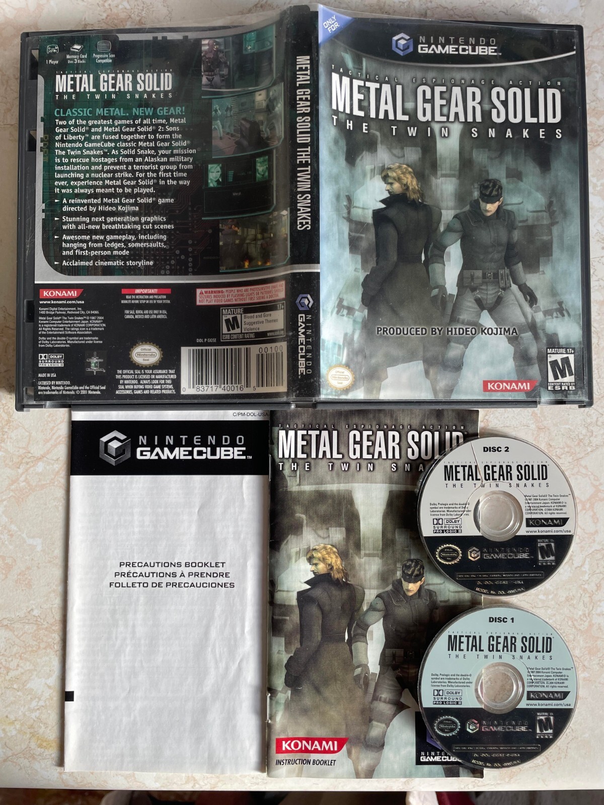 【非売品】 L GEAR SOLID TWIN SNAKES 販促パネル Metal Gear Solid: The Twin Snakes Images - LaunchBox Games