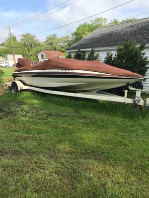 1986 Hydrostream Motor Boat with Trailer