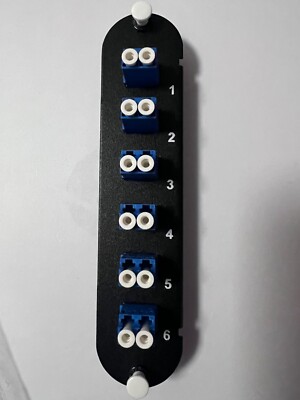 OPTIMUM FIBEROPTICS's 12 port adapter plate, LC, single-mode,Blue,CCH Compatible