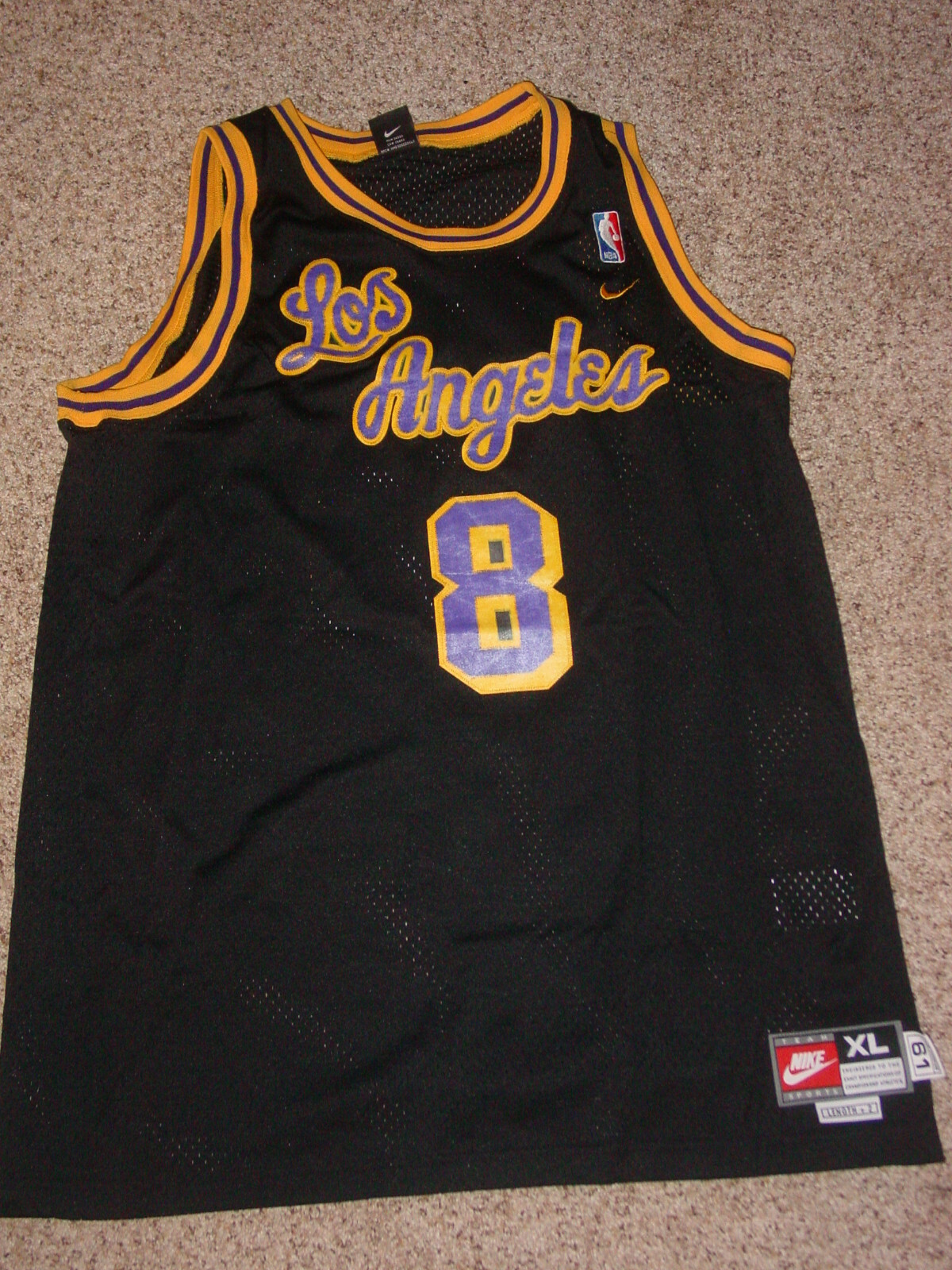 ウェア Nike Los Angeles Lakers Jersey #8 L NIKE LA Los Angeles Lakers Kobe Bryant #8 SIze XL 61 +2